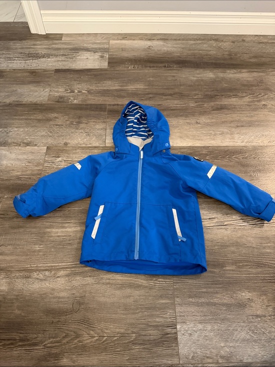 Polarn O. Pyret Other - Polarn O Pyret Kids Waterproof Blue Hooded Jacket